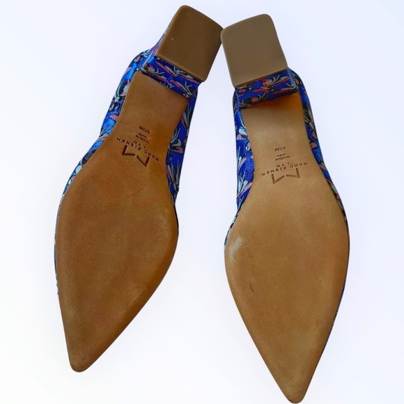 Marc Fisher Zala Pumps Brocade Tapestry Floral 6.5M - Picture 9 of 10